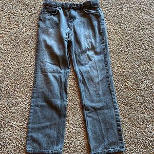 Gray Cat&Jack Boys Jeans, Relaxed-Straight Cut with Adjustable Waist, Size 16